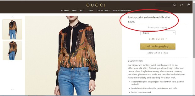 Grazi Massafera usa blusa Gucci de R$ 7,8 mil (Foto: Reprodução do Instagram)
