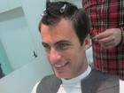 Carlos Casagrande acerta o corte de cabelo para 'Fina estampa'