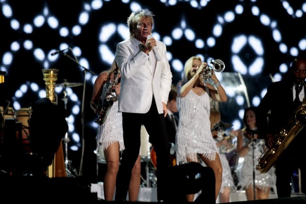 Rod Stewart se apresenta no palco Mundo (Foto: Johnson Parraguez / Foto Rio News)