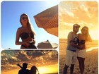 Max Porto posta foto com namorada em praia em clima de romance