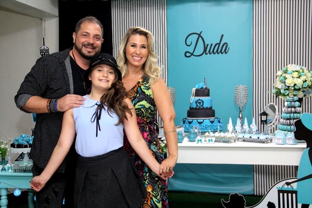 Andreia Sorvetão e Conrado fazem festa para a filha Duda (Foto: Wallace Barbosa/AgNews)