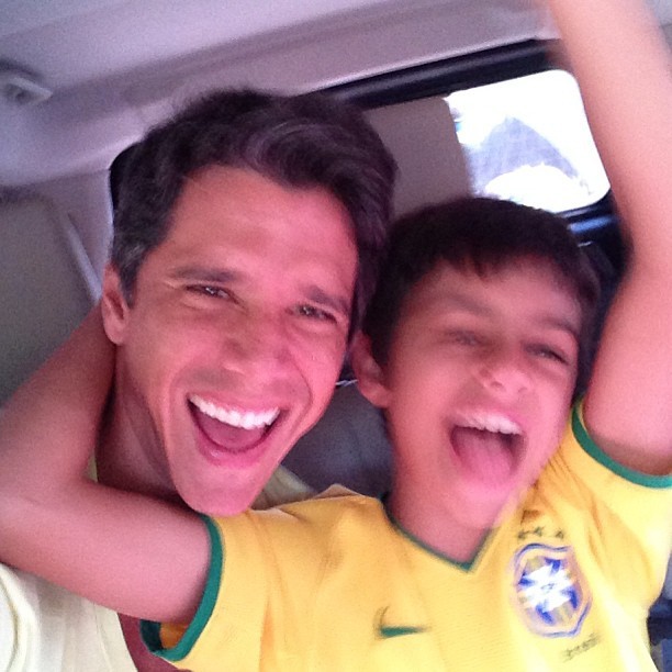 Marcio Garcia e filho (Foto: Instagram / Reprodução)