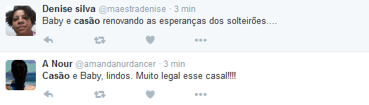 Pessoas comentam relacionamento de Walter Casagrande e Baby do Brasil (Foto: Reprodução/Twitter)