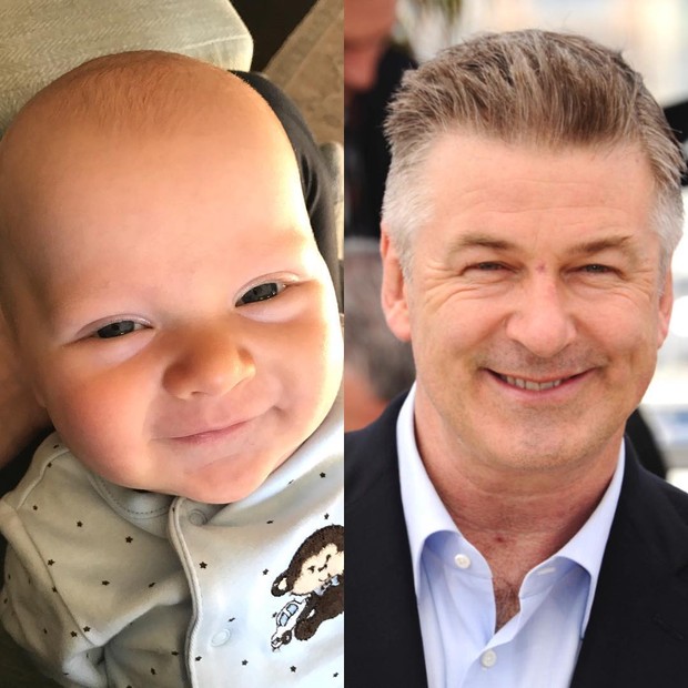 Alec Baldwin com o filho (Foto: Reprodução/Instagram)