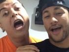 Nova dupla? David Brazil posta vídeo cantando com Neymar