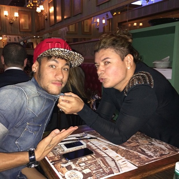 Neymar e David Brazil (Foto: Reprodução/Instagram)