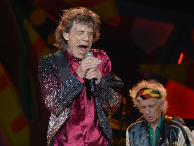 Mick Jagger em show do grupo Rolling Stones em Havana, em Cuba (Foto: Yamil Lage/ AFP)