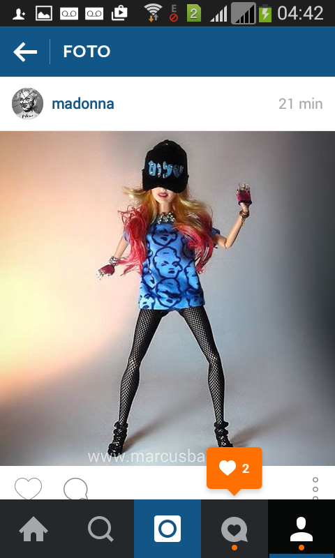 Madonna posta no Instagram o presente recebido (Foto: Arquivo Pessoal/Divulgação)