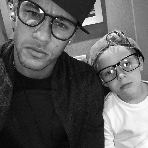 Neymar com o filho (Foto: Reprodução/Instagram)