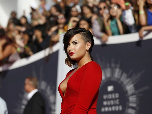Demi Lovato no VMA, em Los Angeles, nos Estados Unidos (Foto: Mario Anzuoni/ Reuters)