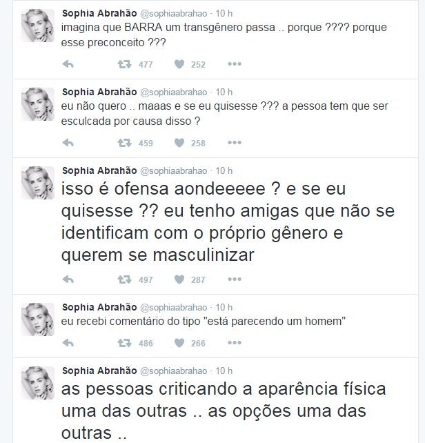 Sophia Abrahão rebate críticas no Twitter (Foto: Reprodução/Twitter)