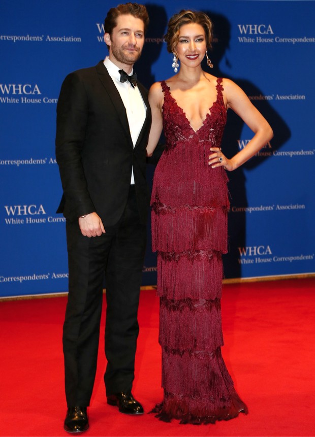 White House Correspondent&#39;s Dinner - Mathew Morrison e Renee Puente (Foto: Getty Images)