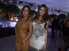 Ex-BBBs Leticia e Amanda vão a evento de moda em Belo Horizonte