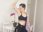 Sophia Abrahão mostra boa forma em dia de ensaio do 'Dança dos Famosos'
