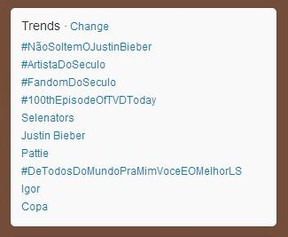 Trending Topics no Twitter após prisão de Justin Bieber (Foto: Instagram / Reprodução)