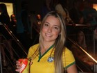 Carol Dantas, mãe do filho de Neymar, comemora vitória do Brasil em SP