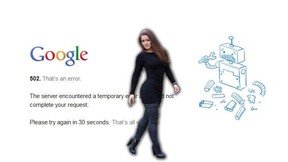 Nana Gouvêa na queda do google (Foto: Divulgação)