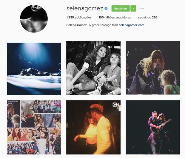 Selena Gomez bate recorde com 100 milhões de seguidores no Instagram (Foto: Instagram / Reprodução)