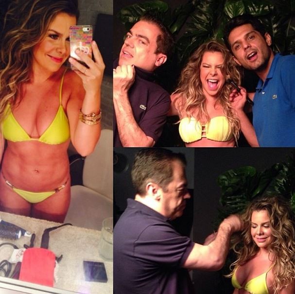Fernanda Souza posta foto com Marco Antonio Di Biaggi e Renner Souza (Foto: Instagram/Reprodução)