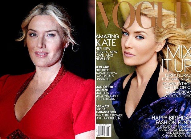 Kate Winslet na capa da Vogue (Foto: Agência Reuters - Reprodução / Revista Vogue)