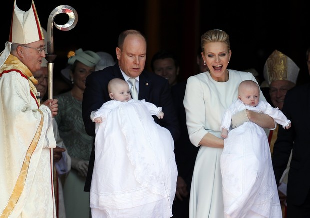 Príncipe Albert e Charlene de Mônaco batizam filhos gêmeos (Foto: REUTERS/Jean-Paul Pelissier)