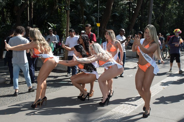 Candidatas a Miss Bumbum (Foto: Marcelo Brammer / Divulgação)