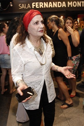 Rosamaria Murtinho em estreia de peça na Zona Sul do Rio (Foto: Marcos Ferreira/ Brazil News)