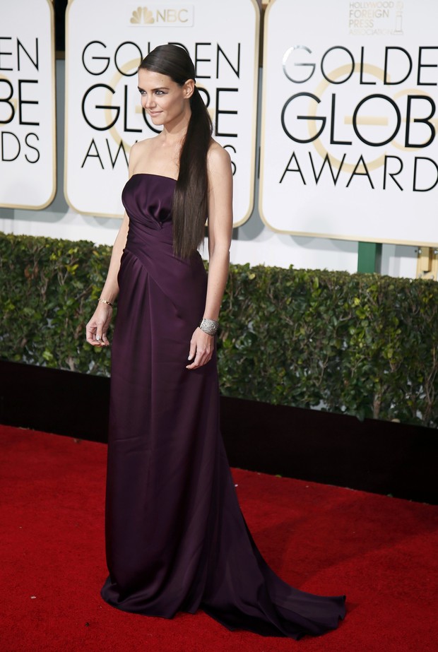 Katie Holmes no Globo de Ouro (Foto: Reuters)