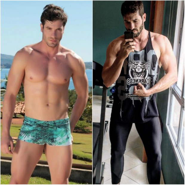Antes e depois de Roni Mazon (Foto: Divulgação/Reprodução/Instagram)