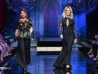 Fernanda Paes Leme e Giovanna Ewbank desfilam em evento de moda