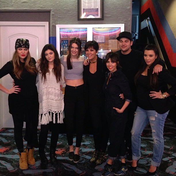 Kim Kardashian com a família (Foto: Instagram/ Reprodução)