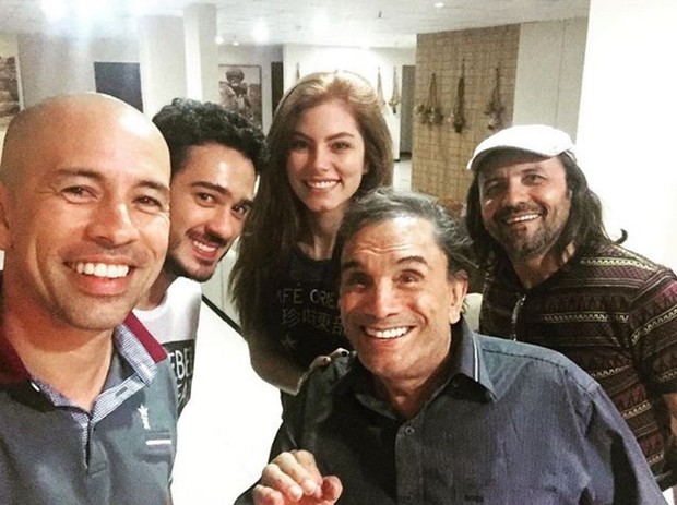 Dedé Santana nos bastidores do filme O Shaolim do Sertão (Foto: Reprodução/Instagram)