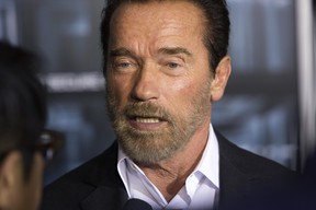 Arnold Schwarzenegger em pré-estreia de filme em Nova York, nos Estados Unidos (Foto: Andrew Kelly/ Reuters)
