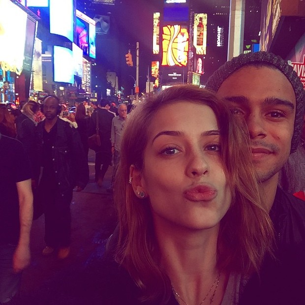 Sophia Abrahão e Sergio Malheiros em Nova York, nos Estados Unidos (Foto: Instagram/ Reprodução)