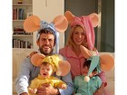 Shakira e Piqué se fantasiam com os filhos de 'Família Topo Gigio'