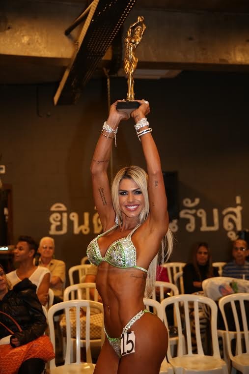 Janaina Santucci vence categoria em concurso fitness (Foto: Davi Borges / MF Models Assessoria )
