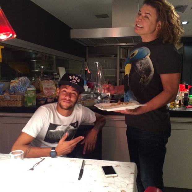 Neymar e David Brazil em Barcelona, na Espanha (Foto: Instagram/ Reprodução)