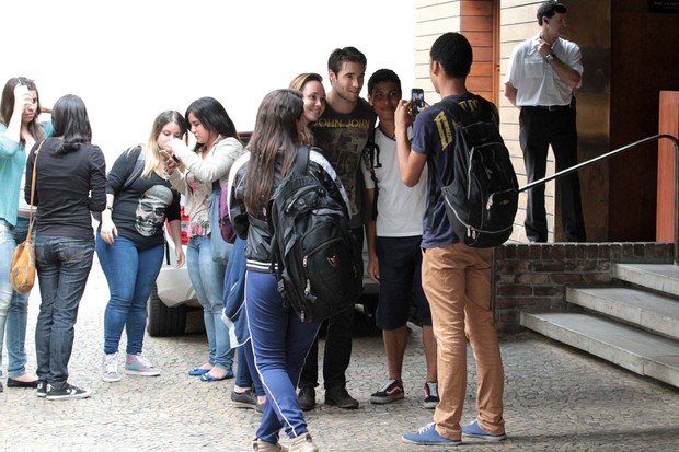 Joshua Bowman em SP (Foto: Orlando Oliveira/AgNews)