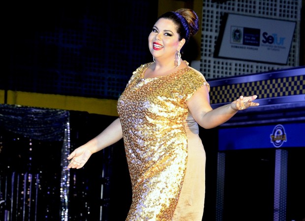 Fabiana Karla no concurso Miss Gay RJ 2014 (Foto: Roberto Teixeira/EGO)