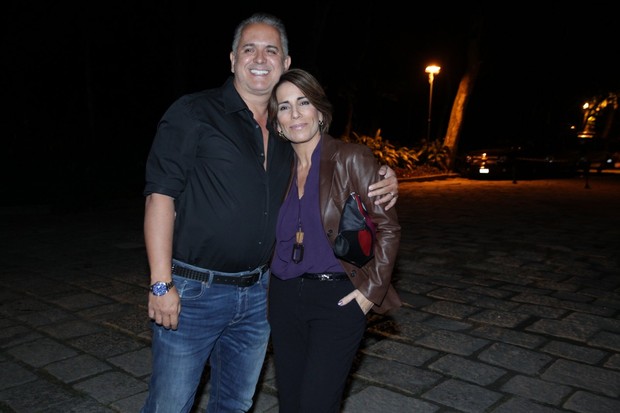  Glória Pires posa com o marido Orlando Moraes (Foto: Marcello Sá Barretto / AgNews)