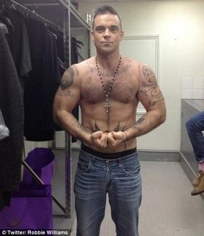 Robbie Williams (Foto: Reprodução / Twitter)