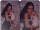 Solange Gomes compartilha foto antiga com filha ainda bebê