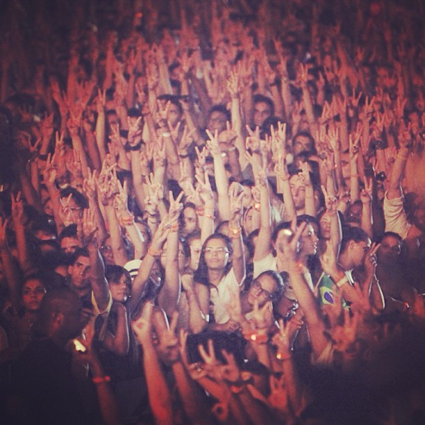 Justin Timberlake posta foto de público no Rock in Rio (Foto: Instagram / Reprodução)