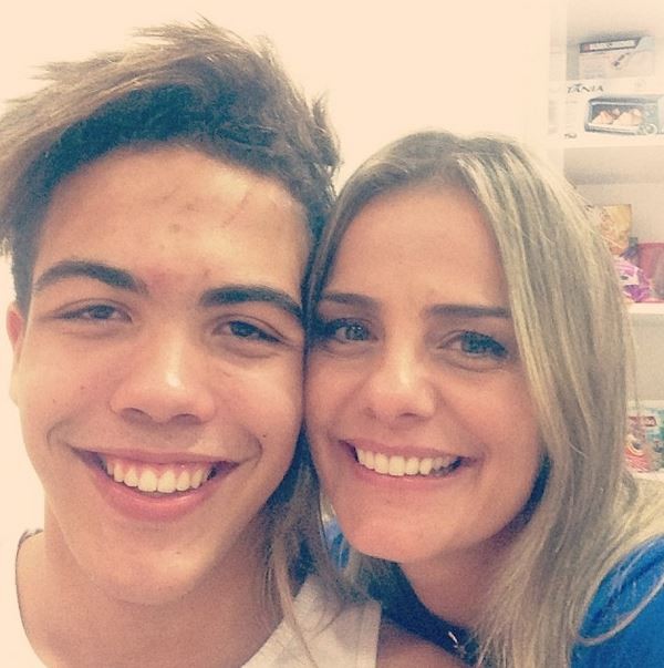 Milene Rodrigues e Ronald, filho de Ronaldo (Foto: Instagram / Reprodução)