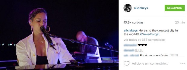 Alicia Keys (Foto: Reprodução/Instagram)