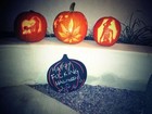 Miley posta foto de abóboras de Halloween com desenhos polêmicos