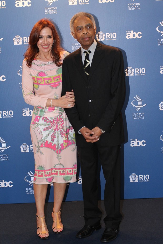 Gilberto Gil no evento de Bill Clinton (Foto: Felipe Panfili/AgNews)