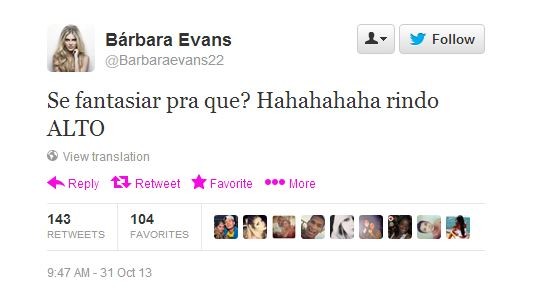 Barbara Evans (Foto: Twitter/Reprodução)