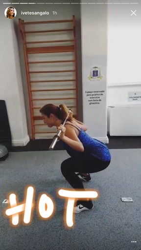 Ivete Sangalo treina pesado (Foto: Instagram / Reprodução)