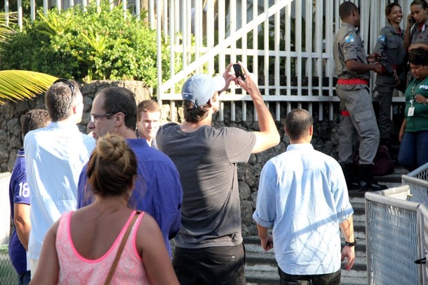 Michael Phelps visita o pão de açúcar no RJ (Foto: Rodrigo dos Anjos / AgNews)